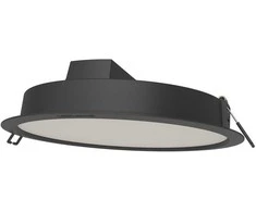 Ledvance 18W LED įleidžiama panelė DOWNLIGHT IP44 GEN2, juoda, 3000K, 100°
