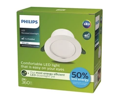 Lampa padziļinājums Philips Diamond Cut, 3000°K, LED, balta krās.