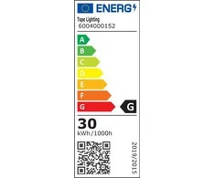 Lampa padziļinājums Tope Modena 4772007014026, IP44, 3000 °K, 1 x 30 W