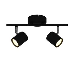 Lubinis šviestuvas Lampa pārvietojams Okko Safi GU13014D-2TU BLK, GU10, 2 x 5 W