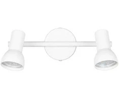 Taškinis šviestuvas REALITY CANTAR, 2 x GU10, max 2 x 5 W, baltos/chromo sp, 25x8x12,5cm