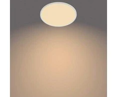 Lampa plafonai Philips SuperSlim, 2700°K, LED, balta