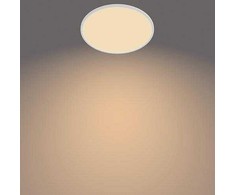 Lampa plafonai Philips SuperSlim, 2700°K, LED, balta