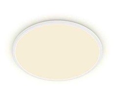 Lampa plafonai Philips SuperSlim, 2700°K, LED, balta