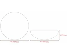 Lubinis šviestuvas Standart Plafon LED STARS CMLED-322A-90W 100cm