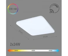 Šviestuvas plafonas Tope Sopot 6004000074, LED, 3000 - 6500 °K, 2 x 24 W