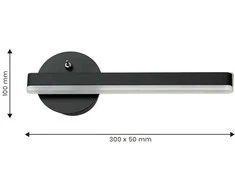 Sieninis šviestuvas Domoletti WALL LED LIGHT SAFI 6W 40K ML6348 Juodas