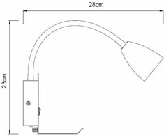 Sieninis šviestuvas Lampa sienas Domoletti Tuu WL18049 WH, GU10, 1 x 5 W