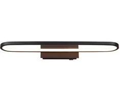 Vonios veidrodžių LED šviestuvas TRIO GIANNI, IP44, 22W, 2700lm, 3000K, juodos sp., 60 x 15 x h8 cm