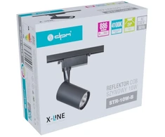 Lampa sliežu sistēmai DPM X-Line STR-10W-B, LED, 4100 °K, 1 x 10 W