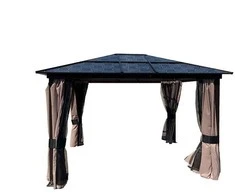 Pavėsinė Domoletti GP0037, 300 x 360 cm, ruda spalva.