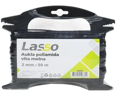 Lasso Aukla 2mm x 50m pintos poliamido juoda