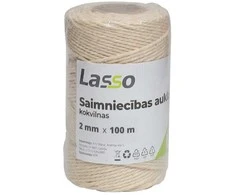 Lasso Virvė ūkio 2mm 100m medvilnė