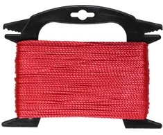 Lasso Virvė polipropileno pintos (Raudona), 2mm, 50m