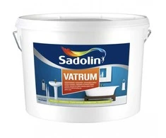Drėgmei atsparūs sienų ir lubų dažai SADOLIN VATRUM, pusiau matiniai, baltos sp., BW bazė, 5 l