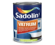 Drėgmei atsparūs sienų ir lubų dažai SADOLIN VATRUM, pusiau matiniai, baltos sp., BW bazė, 1 l