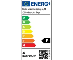 LED lemputė BESK DM Deimanto formos 4W E27 3000K Šiltai balta