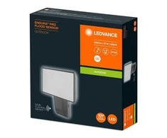 Ledvance Prožektorius su judesio davikliu, tvirtinamas prie sienos Osram, 27 W, 3800 lm, 4000 °K, IP55, pilka sp.