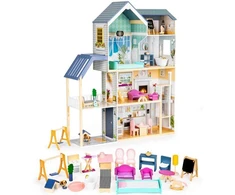 Lėlių namas EcoToys Maya Residence, įvairių spalvų