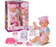 Lėlė - Naujagimis su priedais Zapf Creation Baby born Emma 834800, 43 cm, įvairiaspalvė