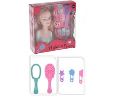 Lėlės galva su priedais Make-up S34937110, 13 cm, įvairių spalvų