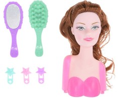 Lėlės galva su priedais Make-up S34937111, 13 cm, įvairių spalvų