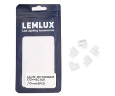 Lemlux CONNECTOR CORNER LED STRIP 10MM 5PCS