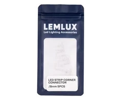JUNGTIS KAMPINĖ LEMLUX LED JUOSTOS 8MM 5VNT
