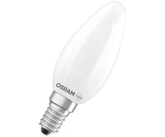 Lemputė Osram LED, B35, 4000 °K, E14, 3.4 W, 470 lm