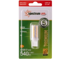 Lemputė Spectrum LED, 3000 °K, G9, 4.5 W, 530 lm