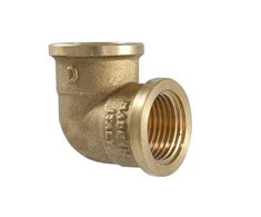 Līkums TDM Brass 200, 90 °, 1 1/4", misiņš