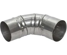 Kaminų alkūnė WADEX 116, D120 mm 90°