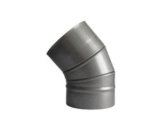 Kaminų alkūnė WADEX 115, D130 mm 45°