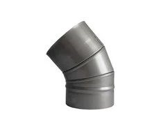 Kaminų alkūnė WADEX 115. D180 mm 45°