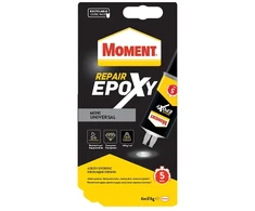 Epoksidiniai klijai Moment Repair Universal Epoxy, 0,006 l, skaidrios spalvos.