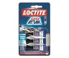 Universalieji klijai Loctite Super Bond Mini Trio, 0,003 kg, skaidrios spalvos.