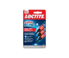 Universalieji klijai Loctite Super Bond Mini Trio, 0,003 kg, skaidrios spalvos.