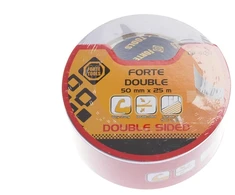 Lipni juosta Forte Tools, dvipusė, 25 m x 50 mm