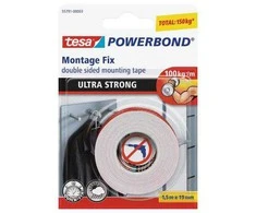 Līmlente Tesa Ultra Strong, divpusējs, 1.5 m x 19 mm