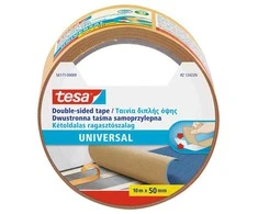 Līmlente Tesa Universal, divpusējs, 10 m x 50 mm