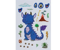 Centrum DECORATION STICKERS SET DINO 3 SHEETS