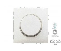 Liregus 5-200W LED šviesos ryškumo reguliatorius MODERN, be rėmelio, šampano sp.