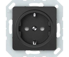 Lizdas Vilma SL250 111030202709, įžemintas lizdas, antracito spalvos