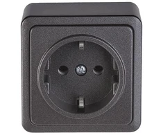 Lizdas Vilma SL+250 RP16-002V, įžemintas lizdas, antracito spalvos.