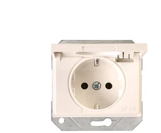 Lizdas Vilma XP500 111050202107, įžemintas lizdas, IP44, baltas