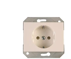 Lizdas Vilma XP500 111050202109, įžemintas lizdas, baltas