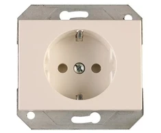 Lizdas Vilma XP500 111050202109, įžemintas lizdas, baltas