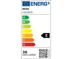 Lubinis šviestuvas Lubiniai šviestuvai BESK RIPPLE 36W LED, 4000K, balti