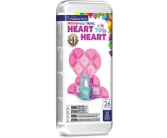 MAGNA-TILES MICROMAGS Kelioninis konstruktorius „Heart to Heart“, 26 det.