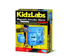 Magnetinis žaislas 4M KidzLabs Magnetic Intruder Alarm, mėlyna sp.